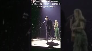 Taylor Swift and Marcus Mumford perform together in Las Vegas #shorts