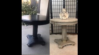 Table flip with DIY chalk paint