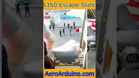 How A350 Emergency Slide Opening in Details #Aviation #AeroArduino