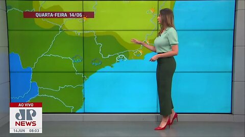 Chuva e frio marcam esta quarta (14) no Centro-Sul | Previsão do Tempo