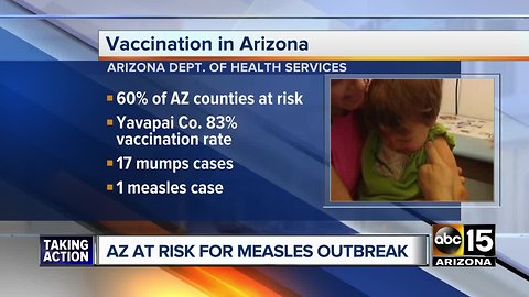 Arizona's top health official warns of 2019 outbreak risk