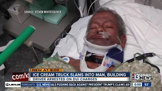Police: Suspected drunk ice cream truck driver slams into man on sidewalk