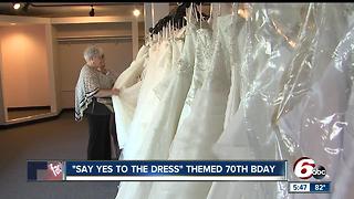 'Say Yes to the Dress' themed 70th birthday