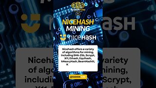 Nicehash's Diverse Mining Algorithms #crypto #shorts