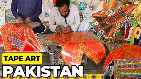 Handmade Tape Truck Art in Pakistan | Witness the Artistic Tapestry of Designs Unfold!
