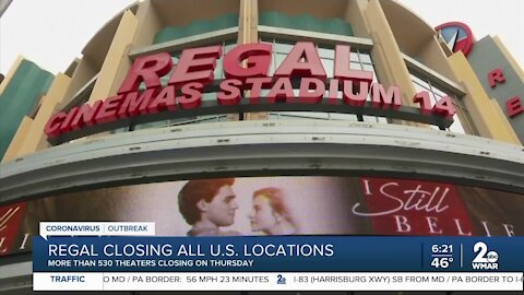 Regal Theaters closing all U.S. locations