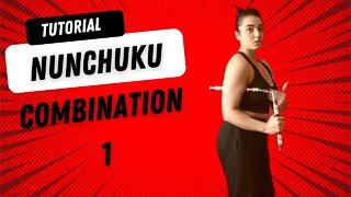 How to do nun chuks for beginners | nun chuku combination 1 tutorial