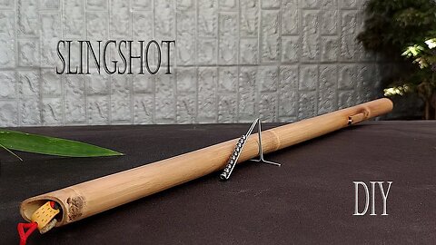 The bamboo tube turns into a beautiful simple slingshot | DIY bamboo