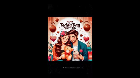 Happy Teddy Day Aman and Ritu 🧸🧸 #teddy #teddyday #HappyTeddyDay