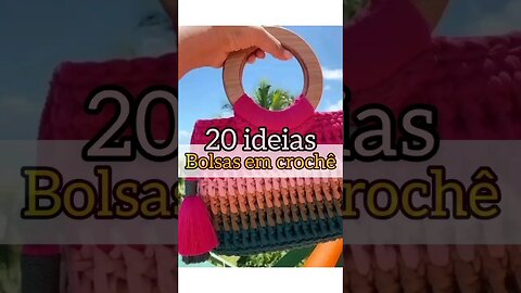 bolsas em Crochê #ideias #crochê #crochet #2023 #moda #modacrochê #dinheiro #ideiaslucrativas #bolsa