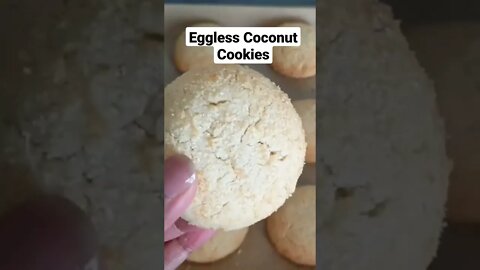 Eggless Coconut Cookies