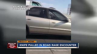 Knife pulled in apparent road rage case