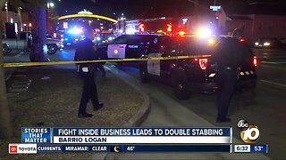 2 men stabbed during fight outside Barrio Logan restaurant