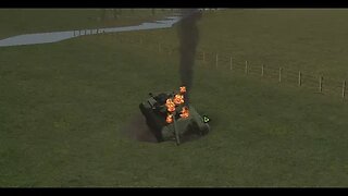 Burning Vehicles Field - Combat Mission - Cold War