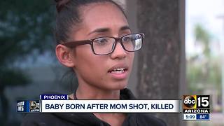 A baby born healthy after mother is shot and killed in Phoenix