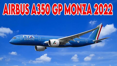 Airbus A350 ITA e MB339 PAN passaggio GP F1 Monza 2022