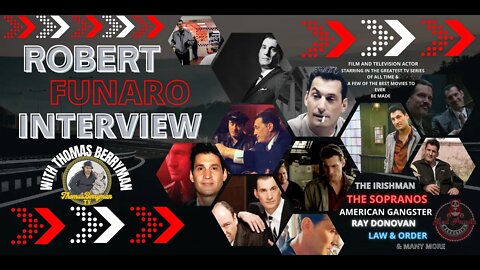 Robert Funaro Interview (FULL): The Sopranos, American Gangster, The Irishman, Art, Cinema & more..