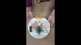 Christmas ornament woodworking craft idea #shorts