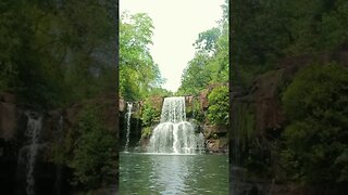 soothing waterfall 😌 relaxing white noise 🤍 #shorts #viral #nature