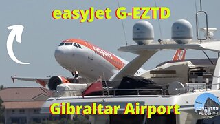 Beautiful Close up of easyJet Land/Depart at Gibraltar