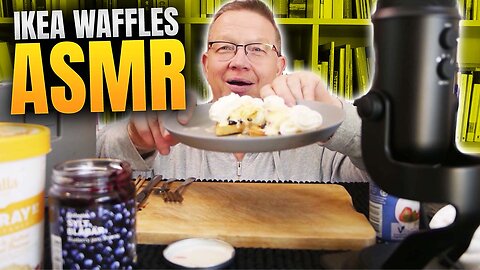 IKEA Waffles ASMR Eating Show and ASMR Waffles With Whipped Cream Rumble Video