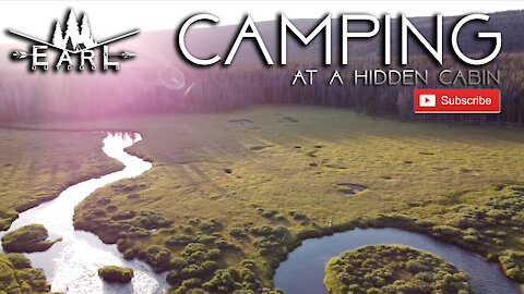 Camping at a Hidden Cabin!