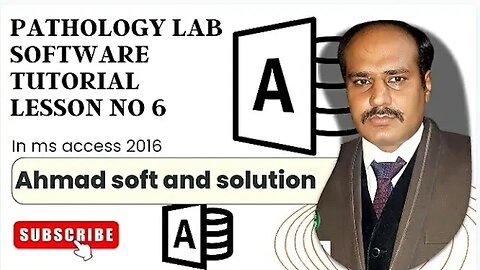 Pathology laboratory management Software tutorial no6 in ms access | ahmad soft and solution