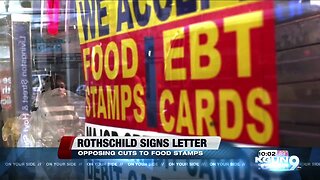 Rothschild opposes cuts to food stamps benefits