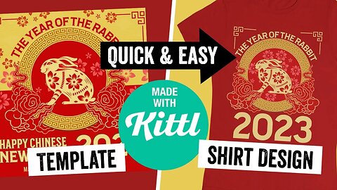 5-Minute Chinese New Year T-Shirt Design with Kittl