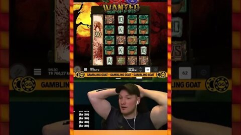 Wanted Dead Or A Wild Slot MAX WIN #shorts