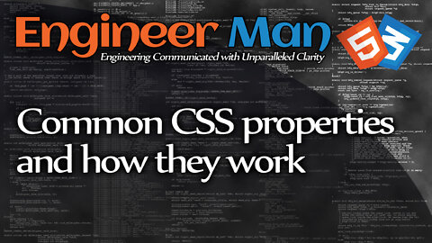 Common CSS properties and how they work