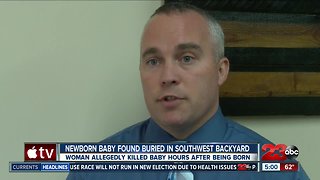 Newborn baby found buried in backyard of southwest Bakersfield home