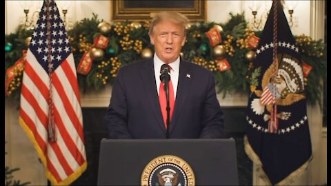 President Donald Trump in January 2021 - Explains 2020 Election Fraud