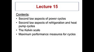 Lecture 15 - ME 3293 Thermodynamics I (Spring 2021)