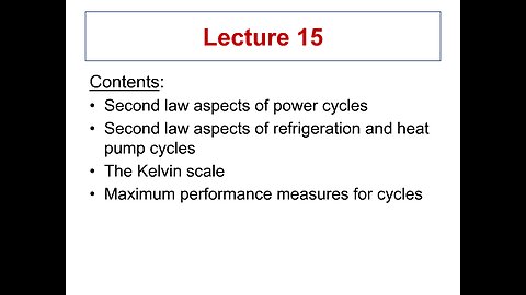 Lecture 15 - ME 3293 Thermodynamics I (Spring 2021)