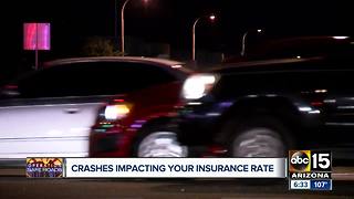 Valley car crashes impacting your insurance rate