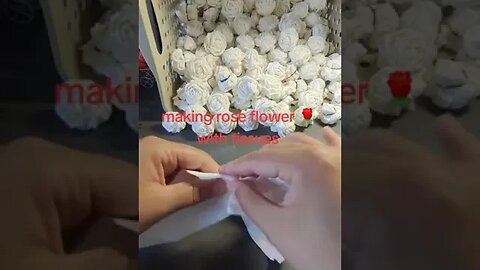 Hand Made Flower Making with Tissue paper ##DIY #clay #viralvideo #viraltiktok #viraltiktok #foryou