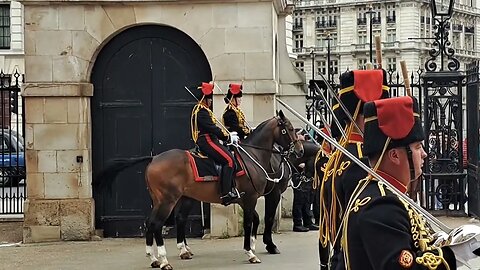 Horse won't keep still changing of the guards #horseguardsparade