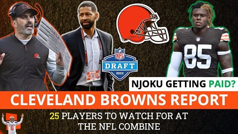 Browns Rumors On David Njoku HUGE Contract? 25 Players To Watch At NFL Combine + Myles Garrett News