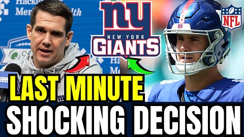 🚨 IT WILL BE THE RIGHT DECISION ? NEW YORK GIANTS NEWS TODAY! NFL NEWS TODAY