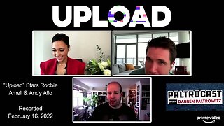 Andy Allo & Robbie Amell ("Upload") interview with Darren Paltrowitz