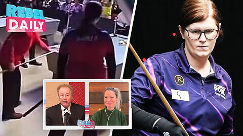 Female pool player Lynn Pinches walks away from a match with trans opponent