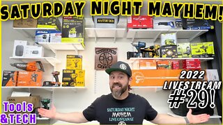 📣 Saturday Night Mayhem 2022 Livestream GIVEAWAY #29! Tools & Tech! Who wins tonight?! 🤷‍♂️