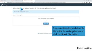 How to upload files via the cPanel File Manager with FelizHosting