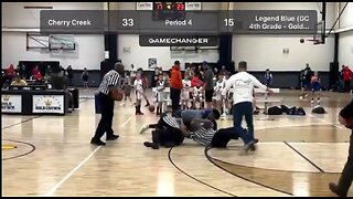 3 Refs Fight At A 4TH GRADE Basketball Game