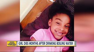 8-year-old Florida girl dies months after being dared to drinking boiling water from a straw