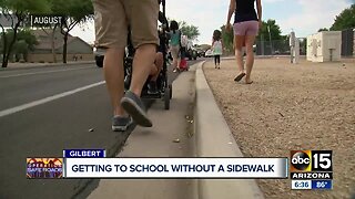 Gilbert neighborhood gets sidewalk on school route