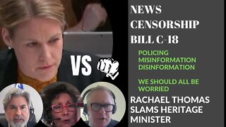 Misinformation, Disinformation, more policing on our rights Bill C-11 Privacy is an issue here.