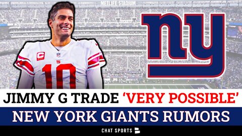 Jimmy Garoppolo Trade To NY Giants “VERY POSSIBLE” Per NFL Insider | New York Giants Rumors
