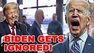 Joe Biden EMBARRASSED as he tries to pull a Donald Trump! EVERYONE IGNORES HIM!